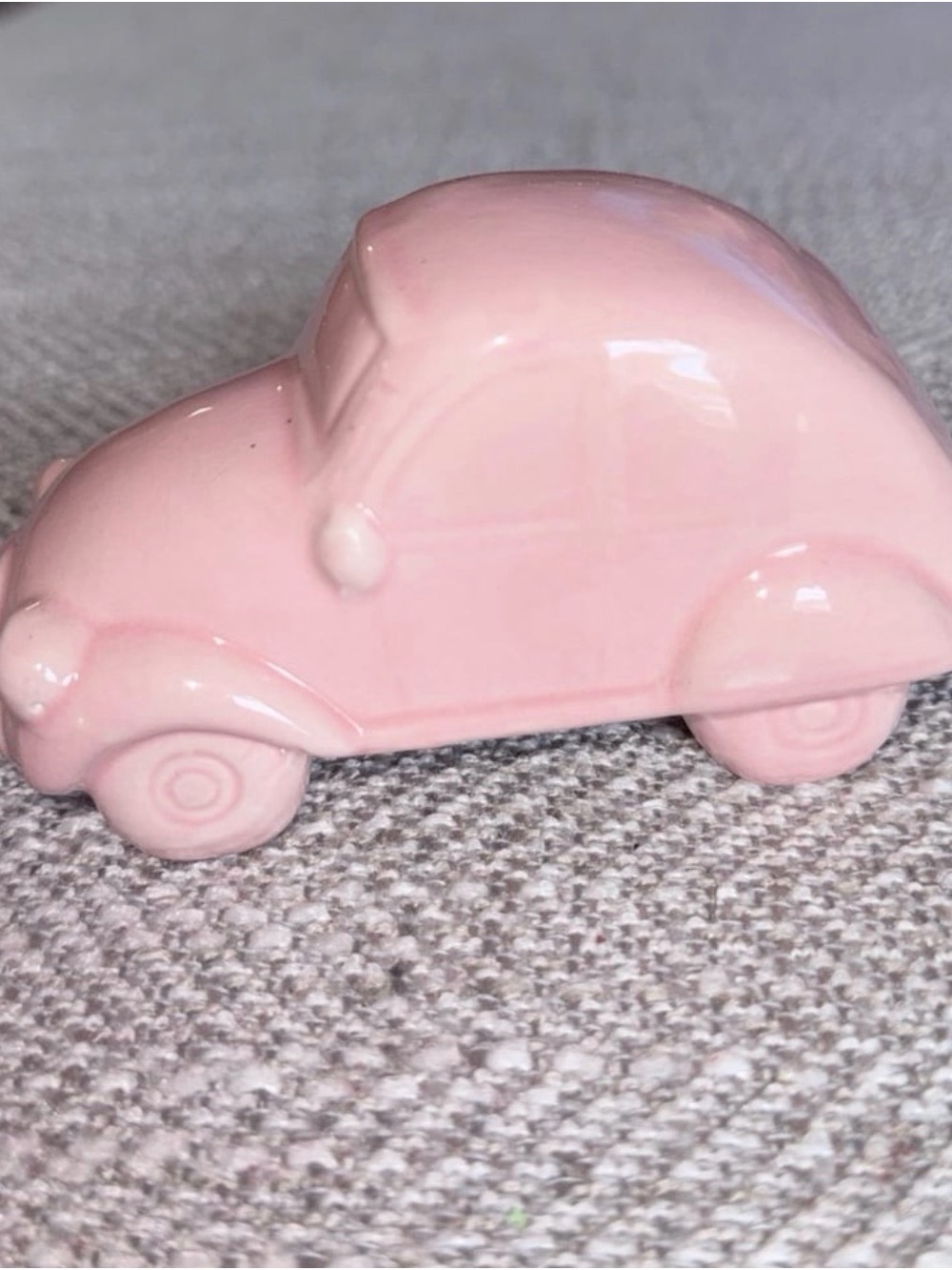 Hobby Lobby Soft Pink Ceramic Car Decor